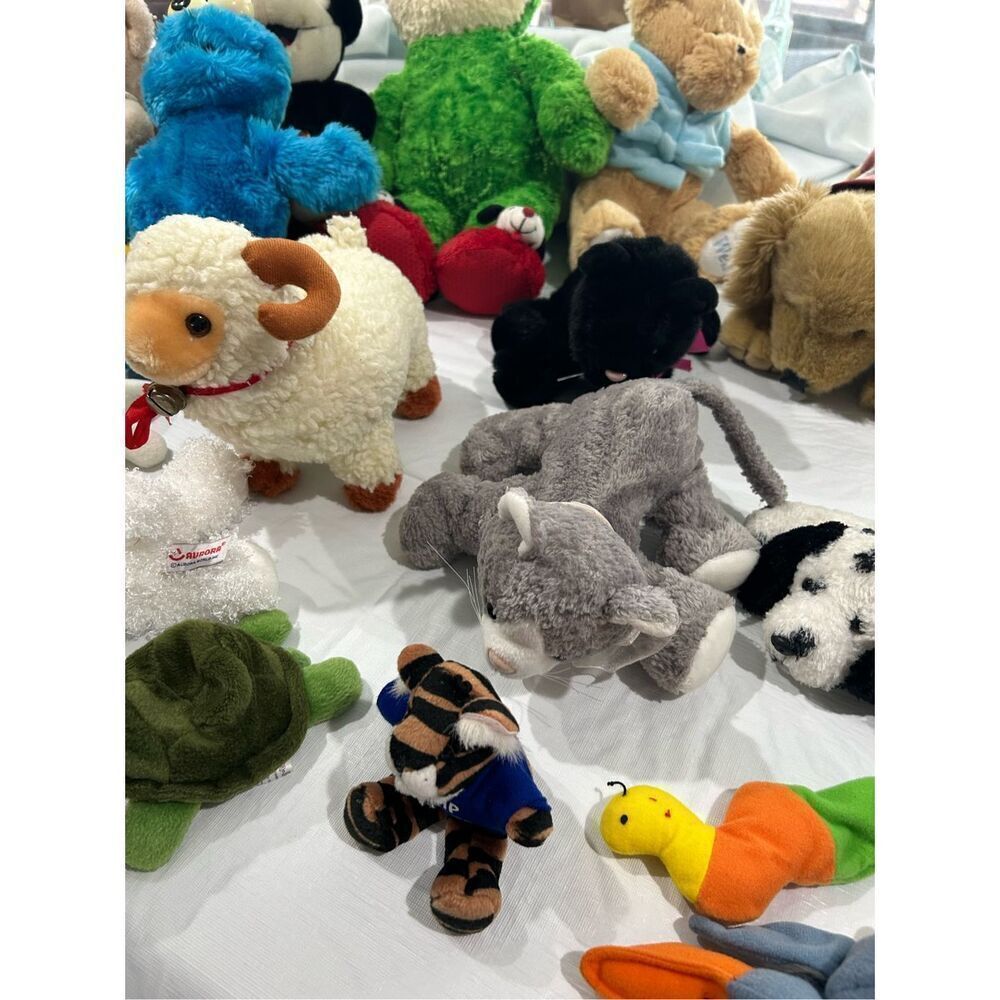 Plush animal lot 20 pieces Zoom in for characters  All clean great condition